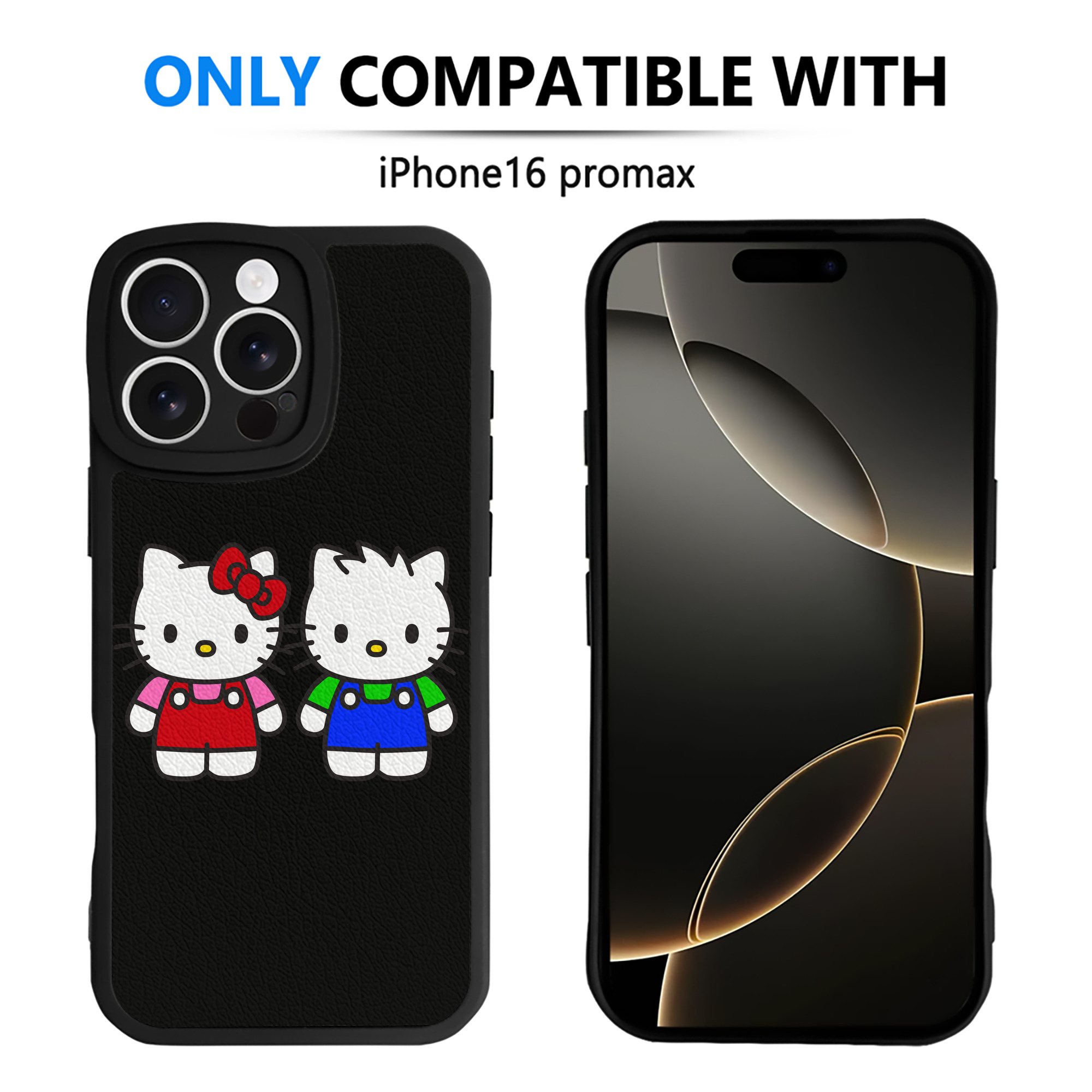 （画像用） Hello Kitty ハローキティ 【iPhone 16シリーズ対応】シリコンスマホケース（レザー調） 材質：シリコン